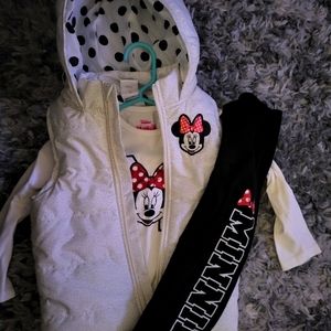 Disney minnie mouse 3 piece set never worn size 4t&2t